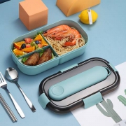 WORTHBUY 沃德百惠 便携饭盒 1200ml 含餐具3件套