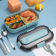 WORTHBUY 沃德百惠 便携饭盒 1200ml 含餐具3件套
