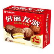 Orion 好丽友 营养早餐点心零食 巧克力派18枚612g/盒 *5件