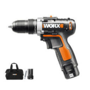 1日0点：WORX 威克士 WX128.7 12伏锂电钻双电版