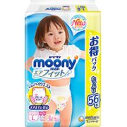 Moony 尤妮佳 女宝宝拉拉裤  L56片