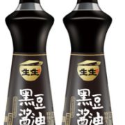 原酿不勾兑 ！生生酱园非转基因 黑豆酱油500ml*2瓶