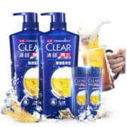 CLEAR 清扬 男士去屑洗发水套装 啤酒酷爽型 720g*2 赠 啤酒酷爽100g*2 *2件