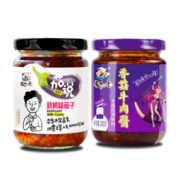 白菜价：饭扫光 竹笋/香菇 牛肉酱 200g/瓶*2件4瓶