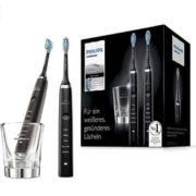 Philips 飞利浦 HX9357/87 旗舰钻石声波震动牙刷2支装 带充电玻璃杯  到手1232.6元