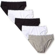 中亚Prime会员： CALVIN KLEIN Cotton Stretch 女士弹力棉质内裤 5条装