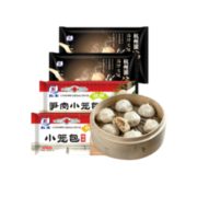 五丰冷食 杭州猪肉+笋肉灌汤小笼包 280g*4包