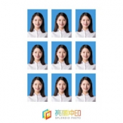 SPLENDID 亮丽 洗照片 证件照 标准1英寸 9张/套