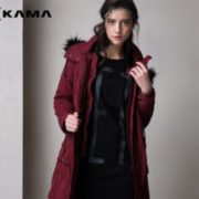 卡玛KAMA  女士冬装新款带帽棉衣