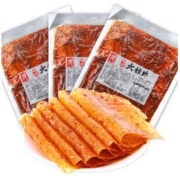 源氏 老式大辣片 豆干辣条儿时怀旧零食小吃 办公室麻辣休闲豆皮 老式大辣片148g *5件