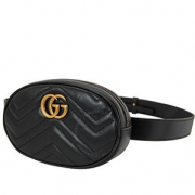 GUCCI 古驰 Ladies GG Marmont 女士黑色腰包