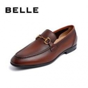 BeLLE 百丽 6XE01BM0 男士牛皮乐福鞋