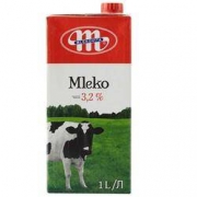 妙可 Mlekovita 全脂纯牛奶 1L*12盒