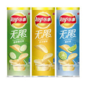 乐事（Lay's）薯片 休闲零食 104g*3组合装（黄瓜+原味+青柠）
