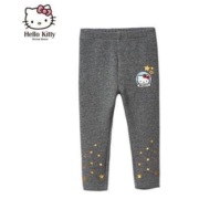 Hello Kitty 凯蒂猫 女童针织加绒打底裤子