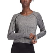 1日0点、限尺码！ adidas 阿迪达斯 OPEN BACK CU DU3411 女子运动长袖T恤