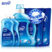 蓝月亮 亮白增艳 专业机洗+手洗洗衣液 搭配套装 2KG*1瓶+500G*2预涂神器+1KG*2补充装