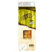 清风（APP）卷纸 原木纯品金装系列 卫生纸4层加厚200克*10卷(母婴可用 湿水不易破） *2件