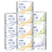 双11预售！ ABC 超薄透气棉柔卫生巾组合 60片
