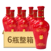 泸州老酒坊 喜字坛 52度浓香型白酒 500ML*6瓶整箱