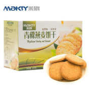 米旗 无蔗糖青稞燕麦饼干 800g