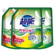 慢津贴：超能 植翠洗衣液鲜艳亮丽1kg*3袋