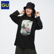 GU 极优 女装印花长袖T恤 322356 39元
