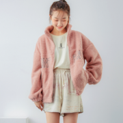 韩都衣舍 2020年新款 女士圈圈毛休闲抓绒外套109元包邮（需领券）