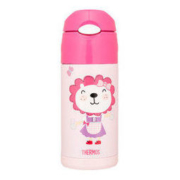 THERMOS 膳魔师 LION系列 FFI-403 儿童不锈钢卡通保温杯 粉色 360ml