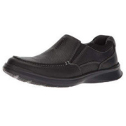 Clarks 其乐 Cotrell Free系列套脚平底男士休闲鞋乐福鞋 Black Oily Leather US 7