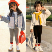 北方特厚女童一体加绒打底裤