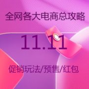 全网各大电商2020双11大促总攻略