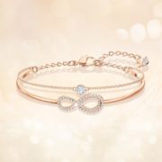 国内¥1190！Swarovski 施华洛世奇 Infinity 永恒爱意双层手镯 5518871  到手443.37元