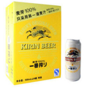 麒麟（Kirin）一番榨啤酒500ml*24听 整箱装