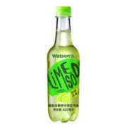 屈臣氏（Watsons）青柠汁苏打汽水 碳酸饮料 调酒净饮推荐 420ml*15瓶 整箱装 *4件
