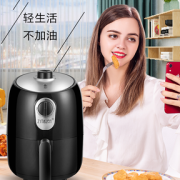 轻松制作美食！zitalen 无油空气炸锅 2L