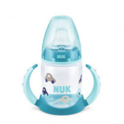 NUK 宽口径PP两用学饮鸭嘴杯 150ml 绿色 *3件