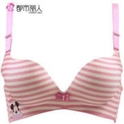 都市丽人 BB7408T 女士条纹软钢圈文胸 3件装*2