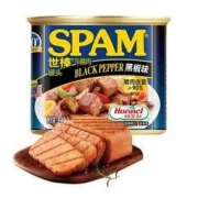 限地区、有券的上：SPAM 世棒 黑胡椒味 午餐肉罐头 340g/罐 *11件