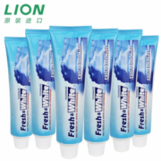 京东PLUS会员： LION 狮王 冰爽亮白牙膏 160g*6支 *2件