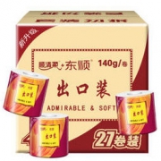顺清柔 有芯卷纸 出口装4层140g*27卷卫生纸（整箱销售） *4件