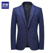 西服出口量国内第一 罗蒙 男士修身英伦风 商务正装西服