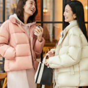 商场同款 高梵 韩版廓形轻暖面包羽绒服
