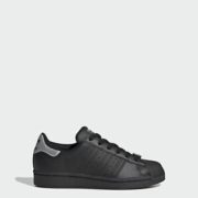 成人可穿！Adidas 阿迪达斯 Superstar 大童款黑色贝壳头运动鞋