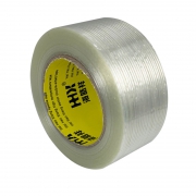 海皓祥 透明纤维胶带 10mm*25米 条纹款