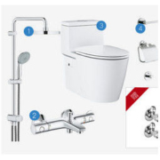 GROHE 高仪 花洒坐便器面盆龙头组合