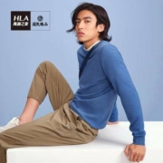 HLA 海澜之家 HNZAJ3Q801A 圆领长袖针织衫