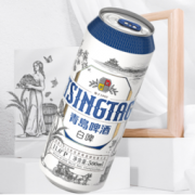 青岛啤酒 白啤11度500ml*12听罐（送啤酒杯*2）
