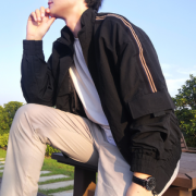 撞色拼接！Semir 森马  撞色拼接夹克