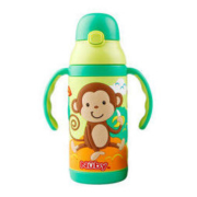 努比（Nuby）儿童保温杯吸管杯 385ml（3D猴子附背带）美国品牌